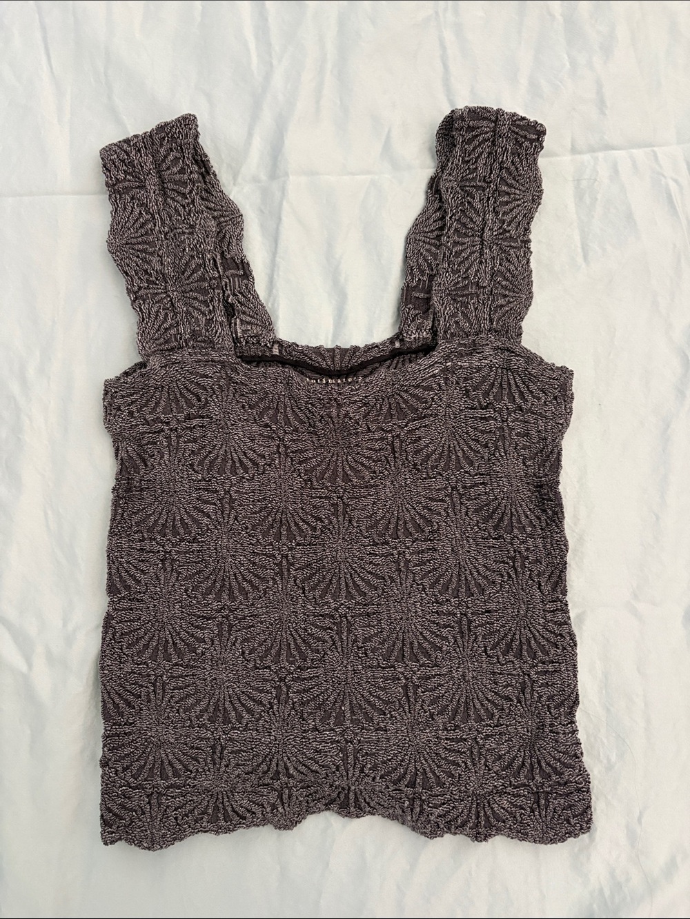 Free People Square Neck Tank in Dark Blue